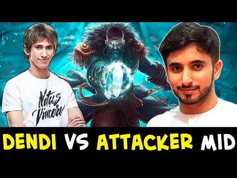 Dendi vs Attacker — LEGEND vs BEST Kunkka on mid