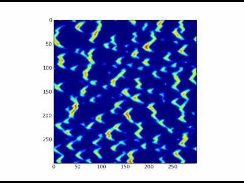 Barchan dune simulation