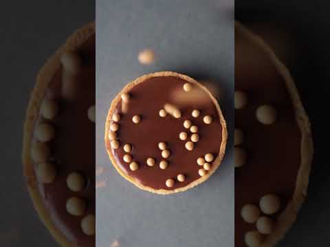 Salted caramel & dark chocolate tart