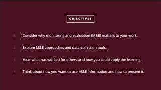 Peer Learning Network: M&E in Practice