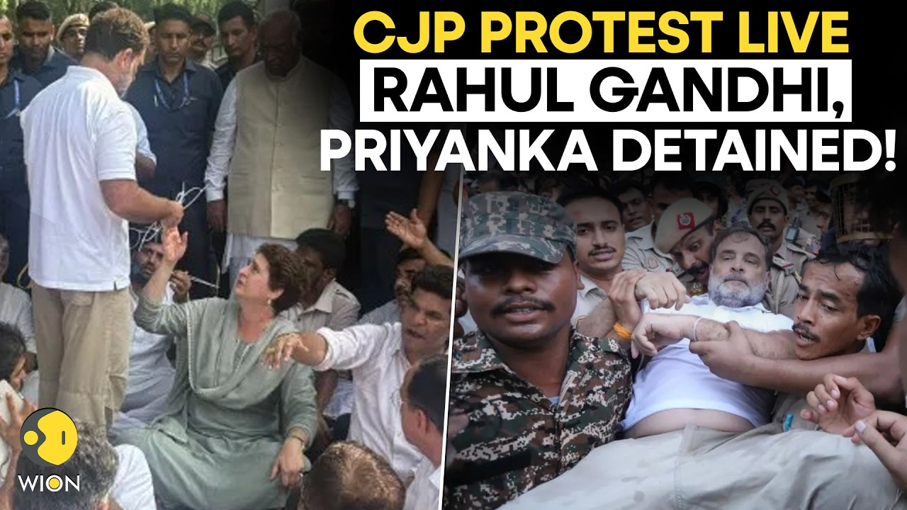 Cockroach Janta Party Protest LIVE: Congress Leaders Detained After 118 Cops Injured | WION
