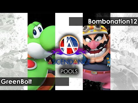 Smash 4: GreenBolt (Yoshi) V Bombonation12 (Wario/Ganon) - Ascendance 55 Tournament SSB4