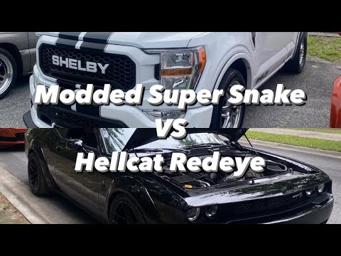Hellcat Redeye VS Modded F-150 Super Snake
