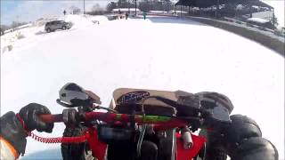 preview picture of video 'CWIRA Weyauwega WI Fire on Ice 2014 - Open Am Studded Quad'