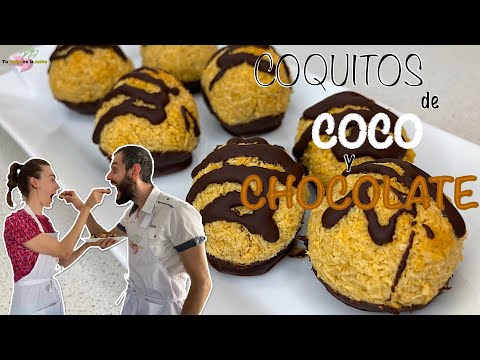 Coquitos Caseros, Coquitos de Coco Bañados EN Chocolate