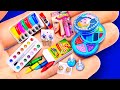 36 Barbie Hacks ~ DIY Miniature School Supplies, Cosmetics and more Mini things for Dolls