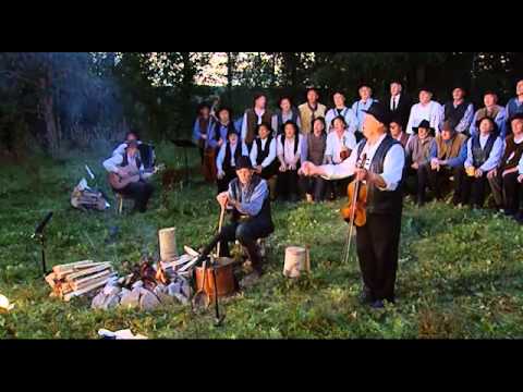 Helgdagskväll vid timmerkojan ett sångspel.