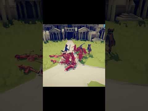 Captain VS Hoplite - TABS - Totally Accurate Battle Simulator #shorts
