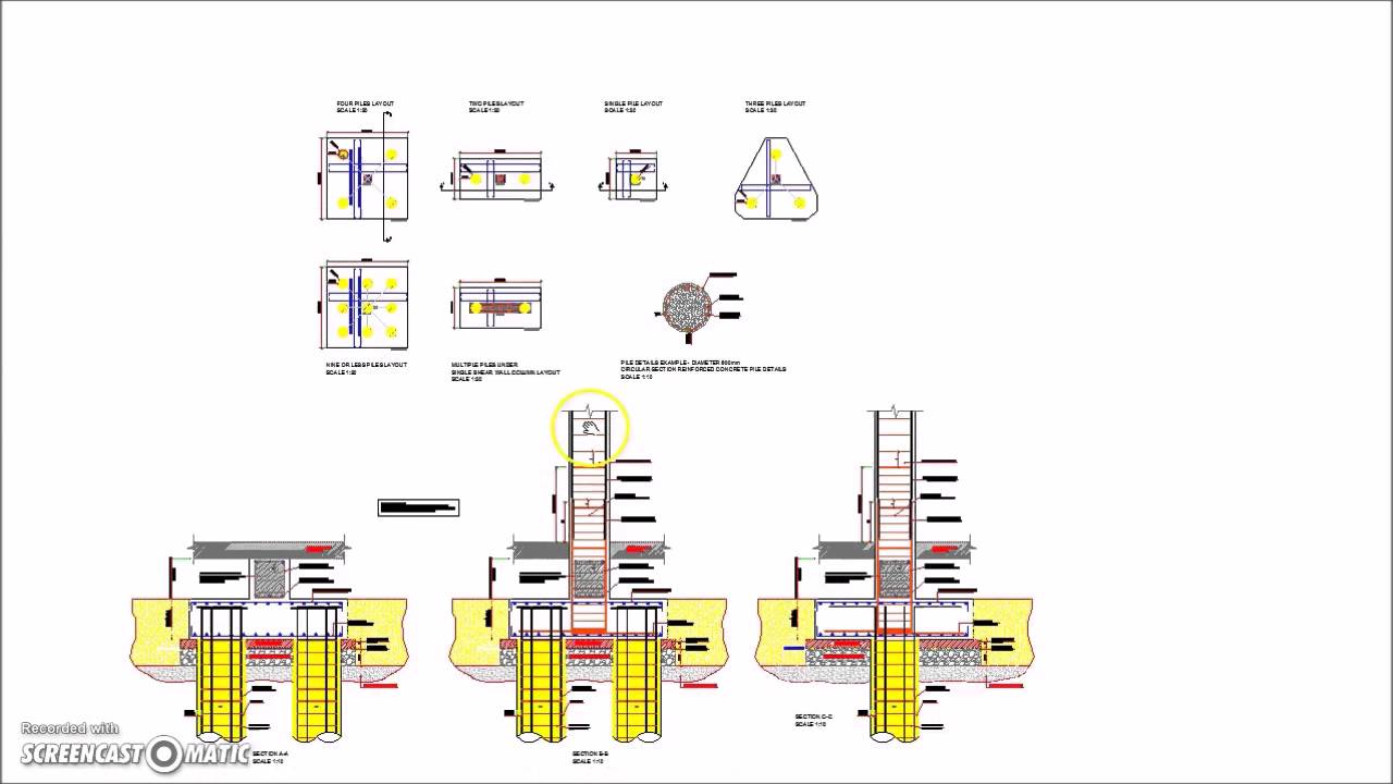 Reinforced Concrete Pile Caps Details