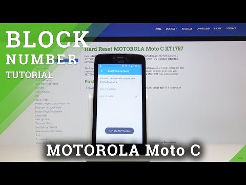 How to Block Number in MOTOROLA Moto C - Block Texts & Calls