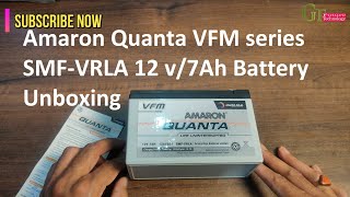 Amaron Quanta 12V 7Ah VFM series SMF-VRLA Battery Unboxing review | amaron quanta 12AVL07 Battery