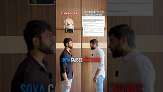 But Soya causes MAN BOOBS 😳 #fitness #food #nutrition #soyabean #health