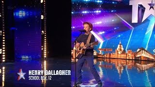 Britain's Got Talent 2015 S09E02 Henry Gallagher 12 Year Old Sings His Own Amazing Original Song