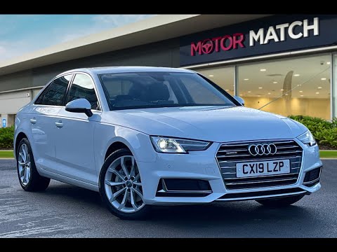 Approved Used Audi A4 Sport 2.0TDI 40 Quattro S Tronic in White - CX19LZP - Motor Match Crewe