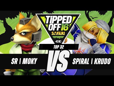 Tipped Off 16: Safari - SR | Moky (Fox) vs Spiral | Krudo (Sheik) - SSBM Singles Top 32 WR1