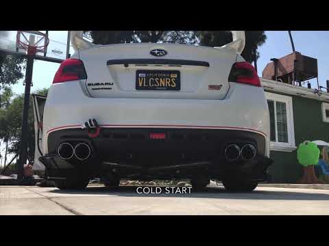 SUBIE RUMBLE UNLEASHED!!! AWE Track Edition Cat Back Exhaust-Chrome Tips for my 2018 Subaru WRX/STi
