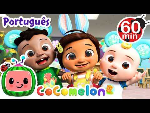 Capa de Léder Coelhinho | 1 HORA DE COCOMELON BRASIL | Músicas Infantis e Desenhos Animados | Ano Novo Lunar