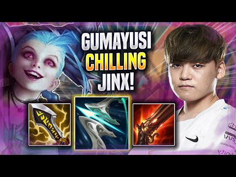 GUMAYUSI CHILLING WITH JINX! - T1 Gumayusi Plays Jinx ADC vs Caitlyn! | Season 2022