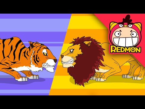 Animal Battle Song | Animal songs | Nursery Rhymes | REDMON