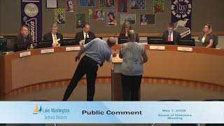 May 7, 2018 Board Meeting video