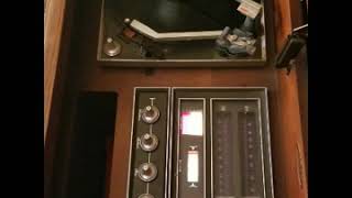 Vintage 1960s Mid-Century Modern Sears Silvertone Record Player Changer Stereo Console (2)