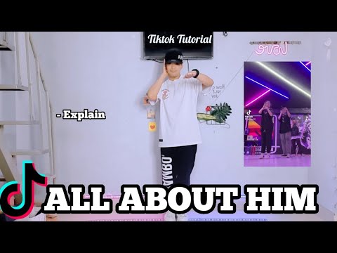 ALL ABOUT HIM Dance Challenge | Tiktok tutorial | Easy Step by step for beginners