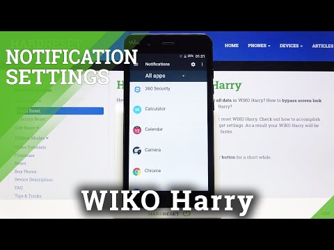 How to Operate Notifications Settings in Wiko Harry – Turn Off Apps Notifications