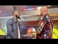 FACE TO FACE! DEONTAY WILDER & TYSON FURY BREAK CAMP & FACE OFF IN LOS ANGELES AT FOX STUDIOS