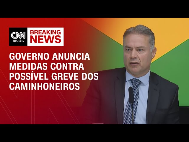Governo anuncia medidas contra possível greve dos caminhoneiros | LIVE CNN