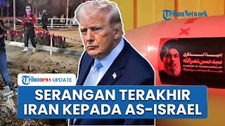 Detik-detik Iran Luncurkan Serangan Terakhir sebelum Gencatan Senjata, Rudal Ditempel Foto Hizbullah