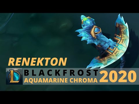 Blackfrost Renekton Aquamarine Chroma 2020 - League Of Legends