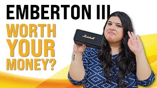 Video thumbnail for Marshall's NEW Emberton III Bluetooth Speaker OVERVIEW! by Gadgets 360