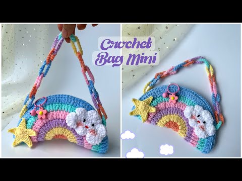 Túi mini cầm tay bảy sắc cầu vồng