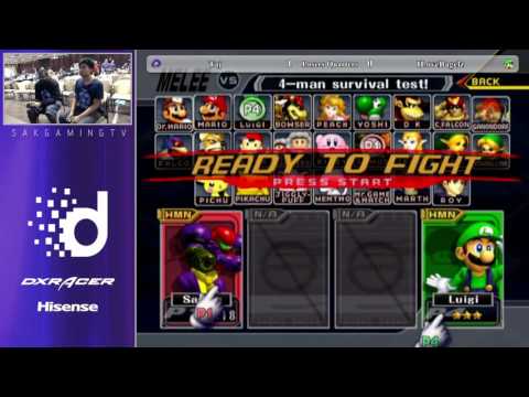 DLMelee Losers Quarters - Taj (Samus/Captain Falcon) vs ILoveBagelz (Luigi)