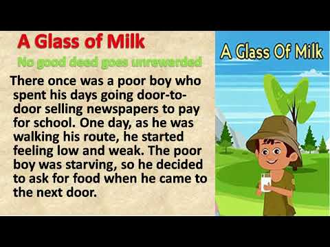 A Glass of Milk | Learn English Through Stories | Improve Your English.