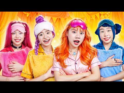 Poor Girl Wants To Join K-pop Demon Hunters Sleepover Party! Huntrix In Real Life