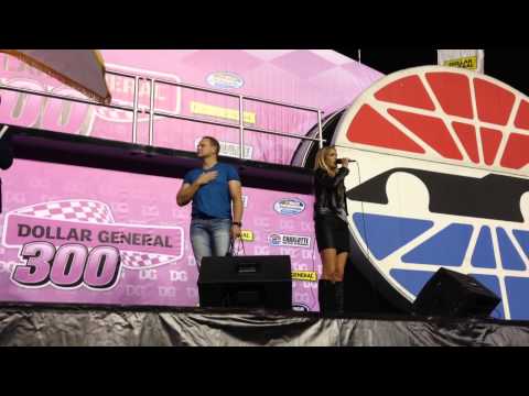 Shannon Magrane Anthem at Charlotte Motor Speedway