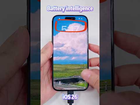 iOS 26 lets you know estimated charging time!! 🔋 Know your exact iPhone Battery charge time! #shorts