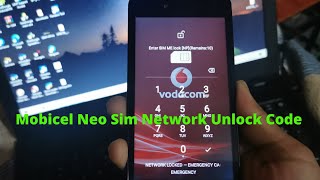 Mobicel Neo Sim Network Unlock Code By imei