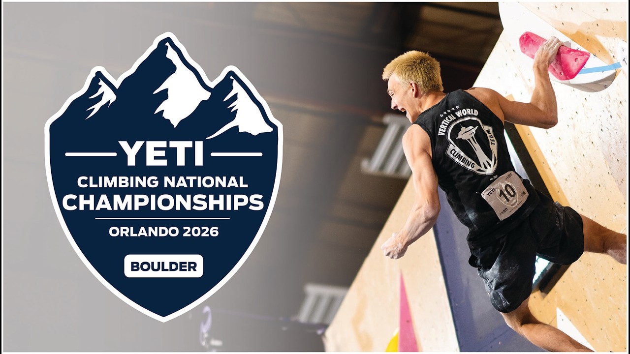 Live stream of the 2026 YETI Climbing National Championships - Boulder Finals | USA Climbing