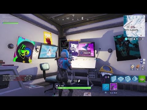 Fortnite Battle Royale - Season 7 Week 2 Snowfall Challenges - Secret Banner Location