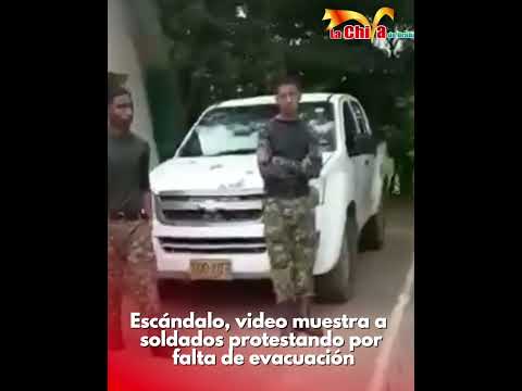 Escándalo: video muestra a soldados protestando por falta de evacuación en el batallón de Tibú.
