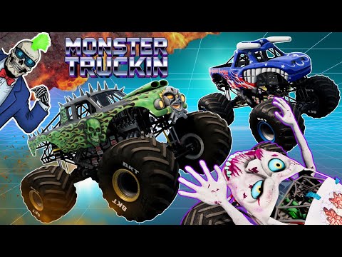 Monster Jam INSANE Racing, Freestyle and High Speed Jumps #111 | BeamNG Drive | Grave Digger