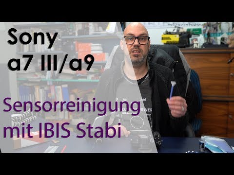 Sensorreinigung bei der Sony Alpha7 III mit IBIS Stabilisator