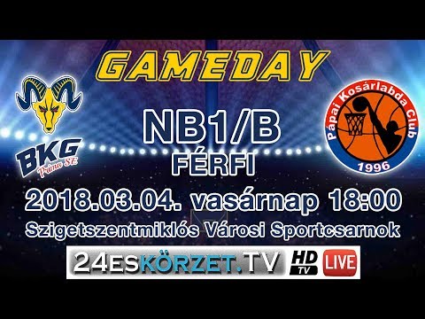 BKG-Príma SE - Motax-Pápai KC NBI/B férfi bajnoki kosárlabda mérkőzés