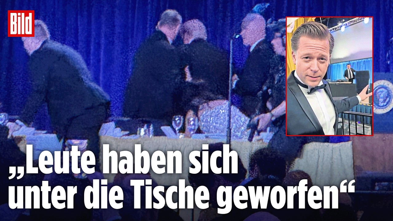 Trump-Attentat in Washington: WELT-Chefredakteur berichtet über die Angstmomente im Festsaal