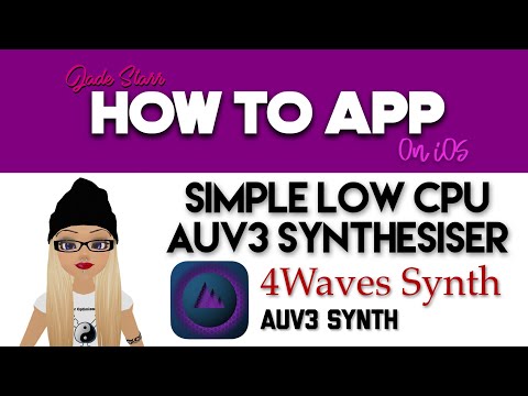 Simple Low CPU AUv3 Synthesiser with 4Waves on iOS - GIVEAWAY - How To App on iOS! - EP 167 S4