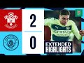 Southampton 2-0 Man City | Extended Highlights | Defeat in Carabao Cup quarter-final
