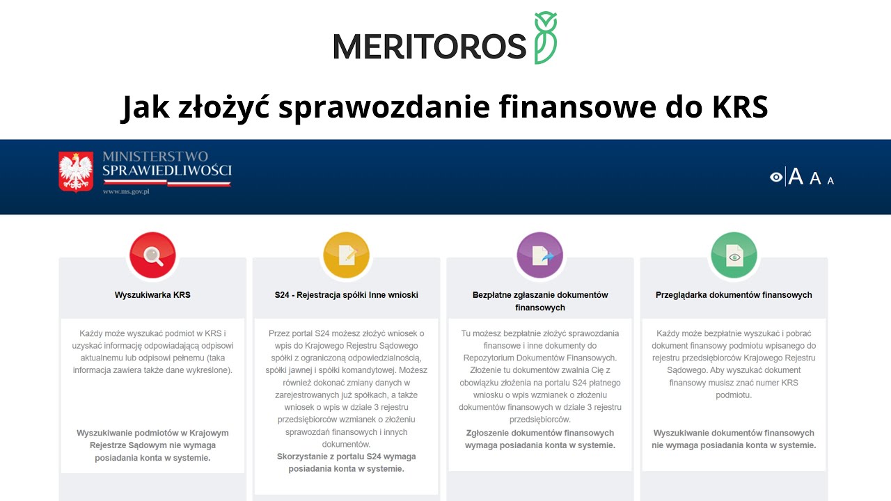Instrukcja - Jak złożyć sprawozdanie finansowe do KRS