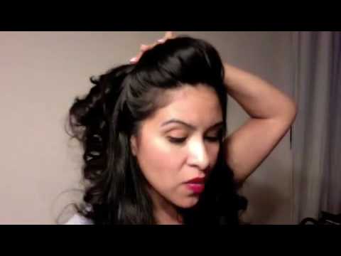 Pinup hair do in a hurry